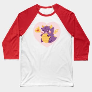 Cute Chonky Dragon Art Baseball T-Shirt